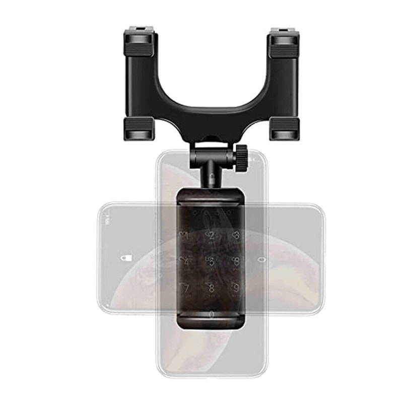 Phone mount for car with easy onehanded operation