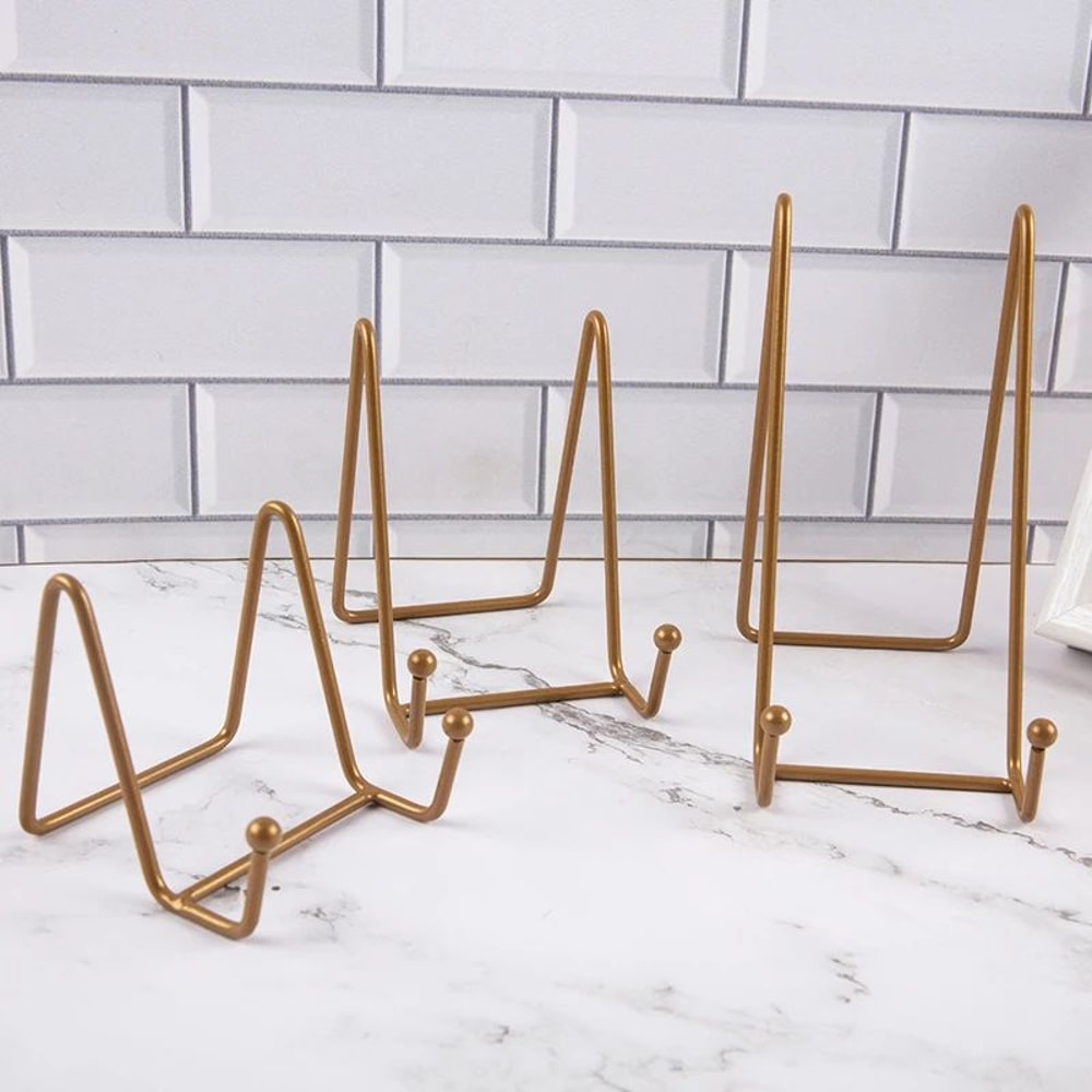 Metal Plate Display Stand For Photos And Decor 4