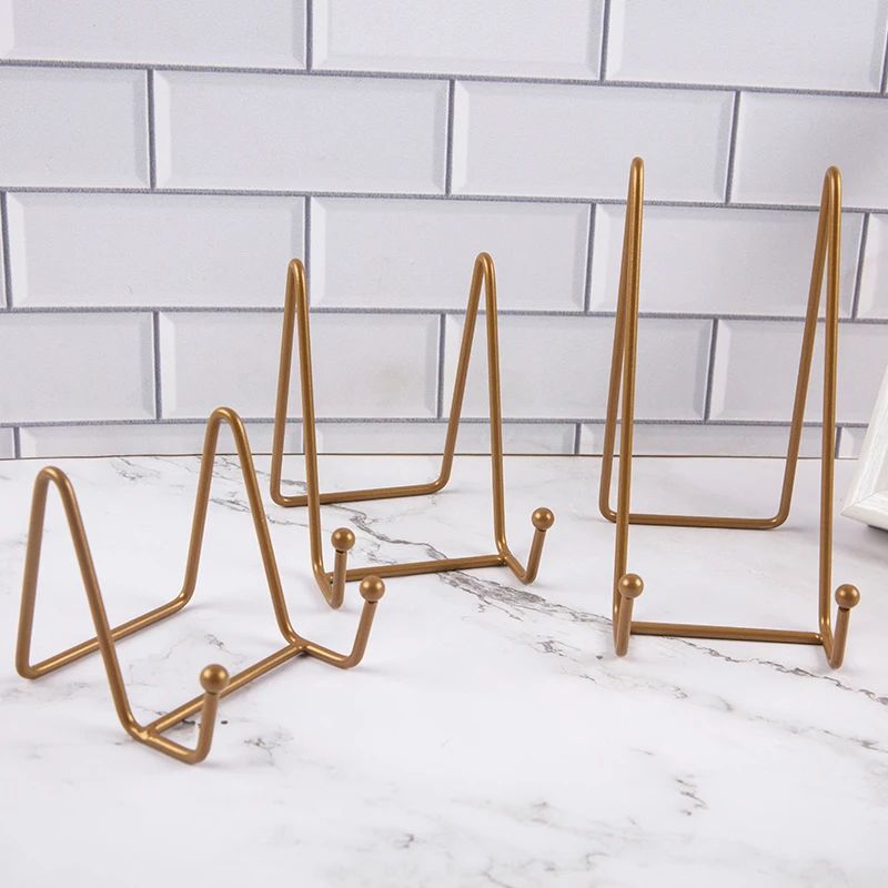 Metal Plate Display Stand For Photos And Decor 4