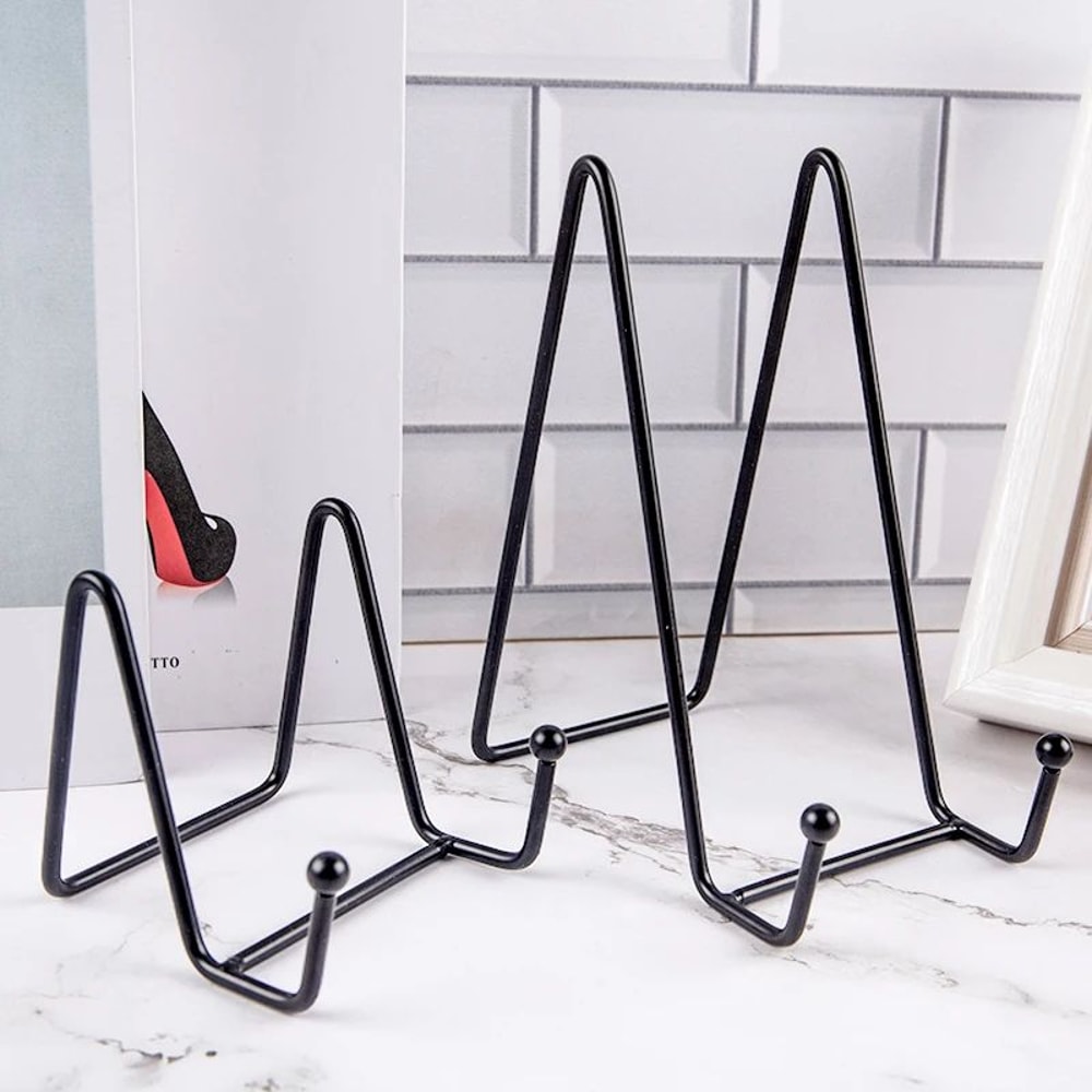 Metal Plate Display Stand For Photos And Decor 5