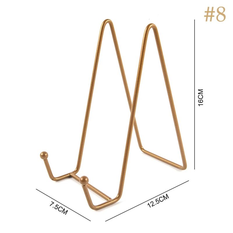 Metal Plate Display Stand For Photos And Decor 14