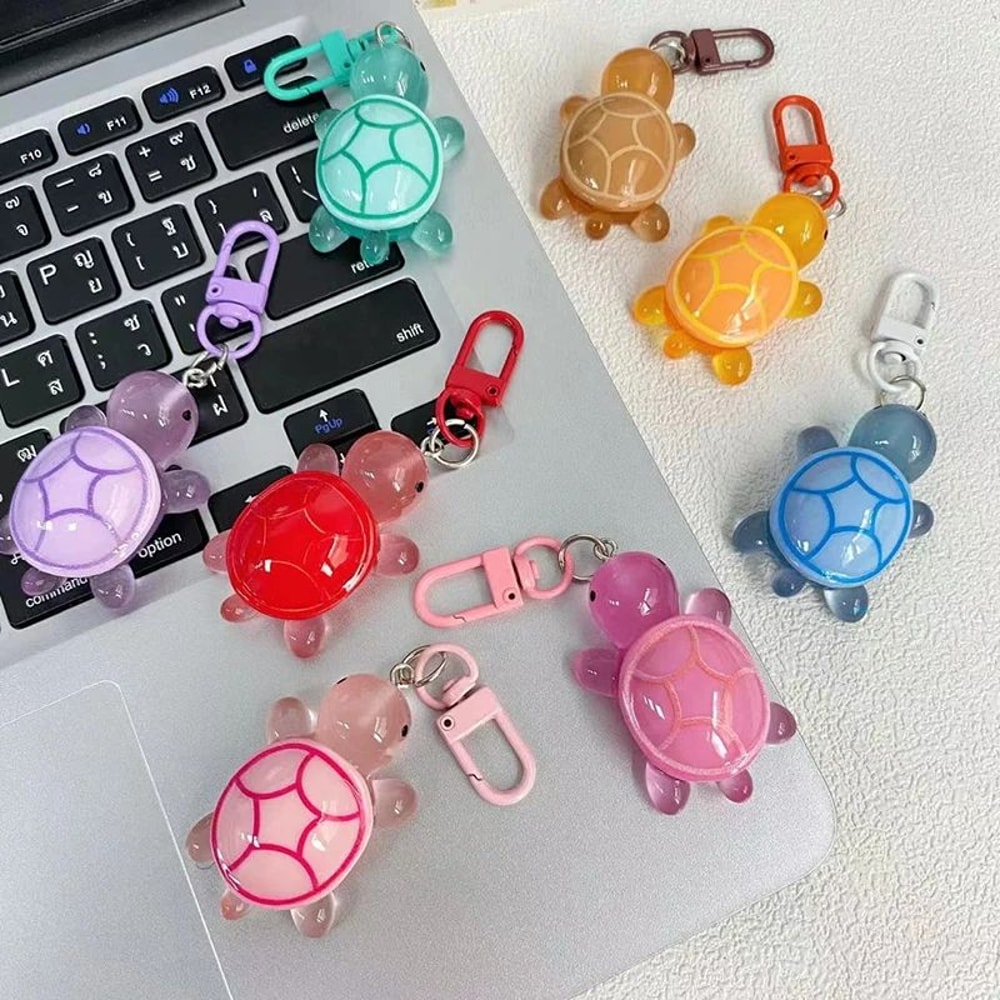 Glow Turtle Resin Keychain Ornament 2