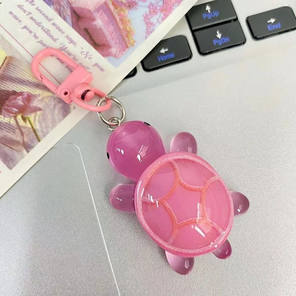Glow Turtle Resin Keychain Ornament 14