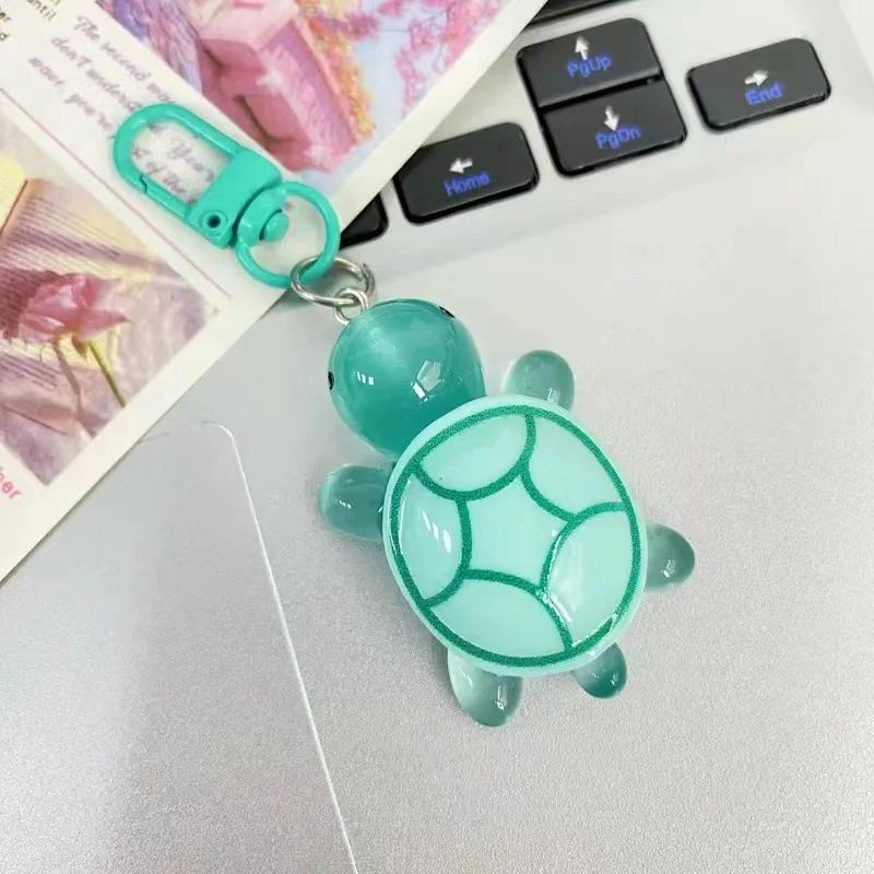 Glow Turtle Resin Keychain Ornament 15