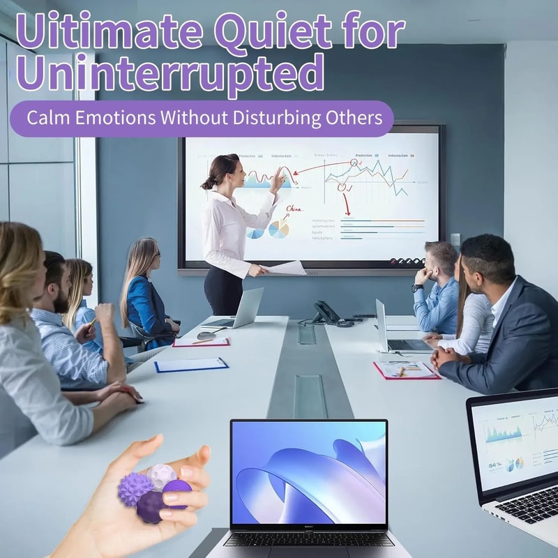 Magnetic Silicone Sensory Fidget Balls 10