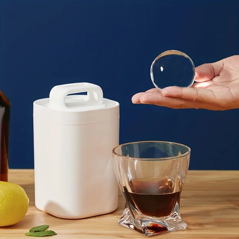 Large Clear Ice Ball Mold For Whiskey 2