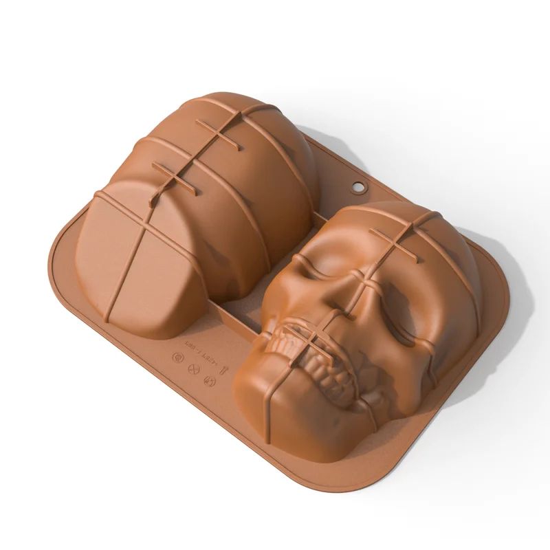 3D Skull Silicone Cake Mold 3