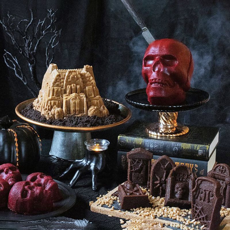 3D Skull Silicone Cake Mold 9