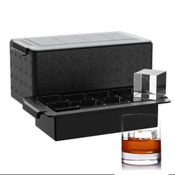 clear square ice cube tray for whiskey