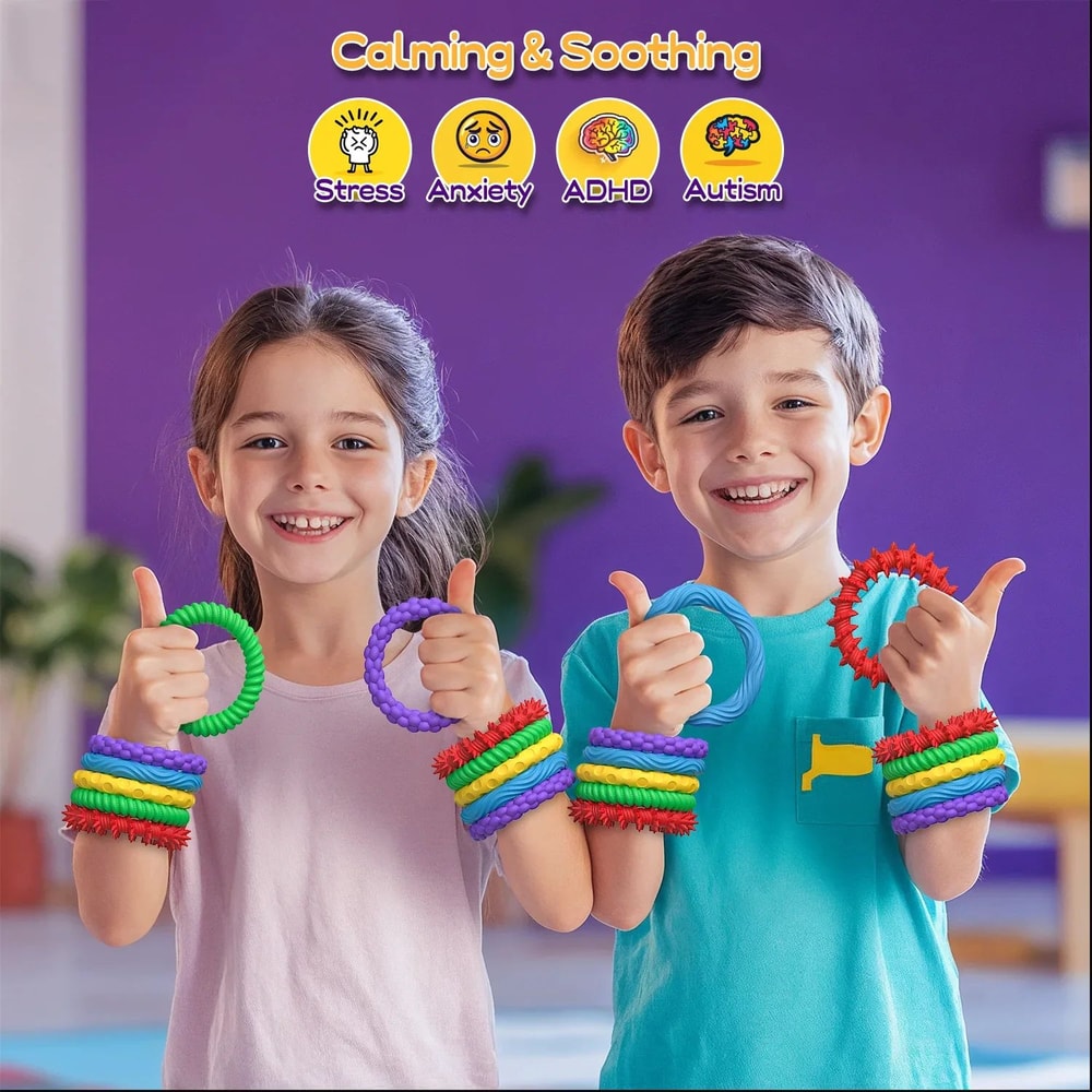5pcs Sensory Fidget Bracelet For Stress Relief 1