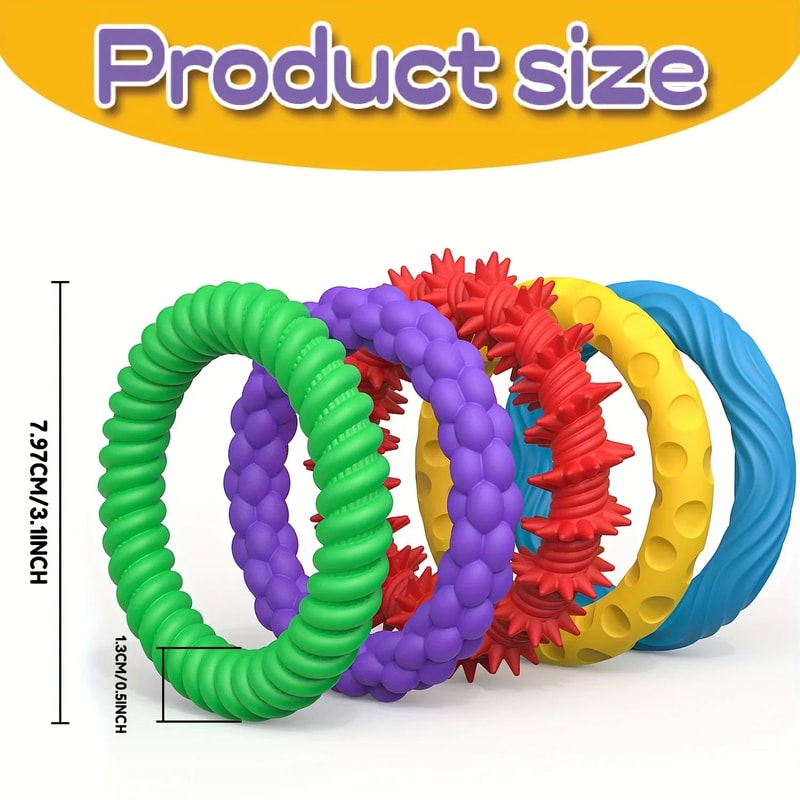 5pcs Sensory Fidget Bracelet For Stress Relief 4