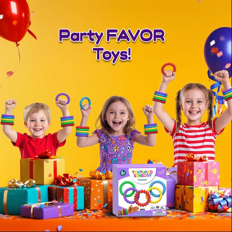 5pcs Sensory Fidget Bracelet For Stress Relief 5