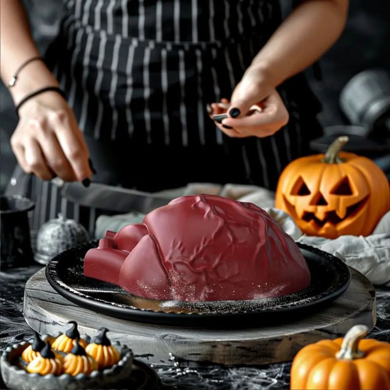 Silicone Human Brain Cake Mold 5