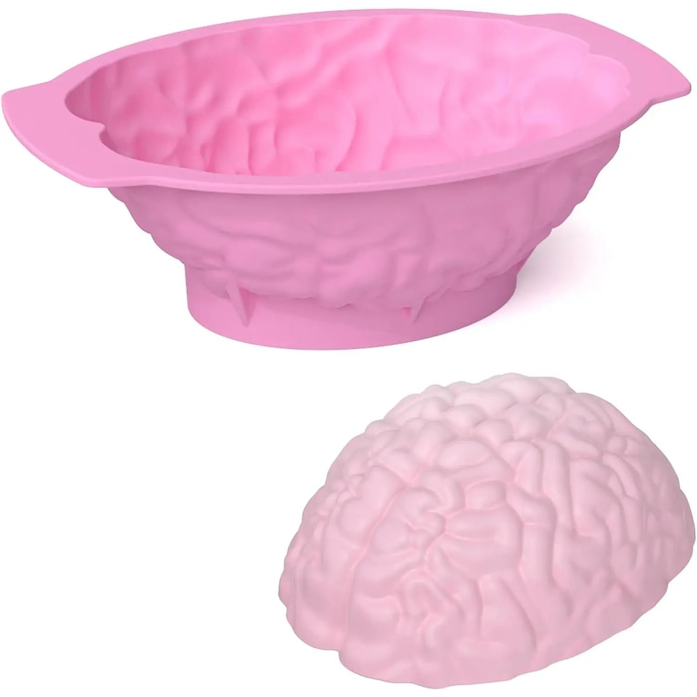 Silicone Human Brain Cake Mold 9