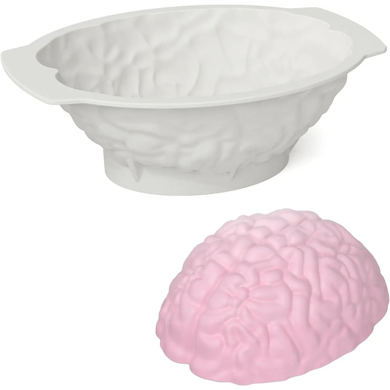Silicone Human Brain Cake Mold 10