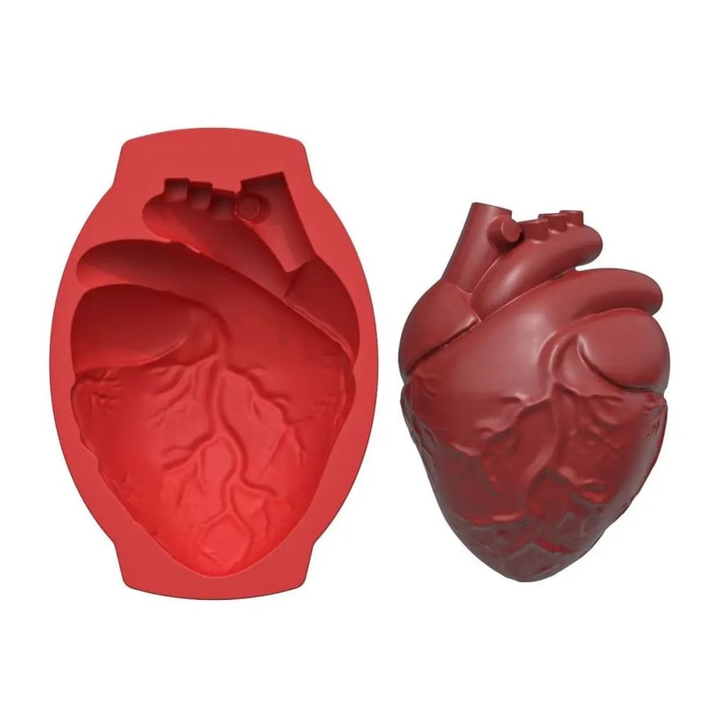 Silicone Human Brain Cake Mold 12