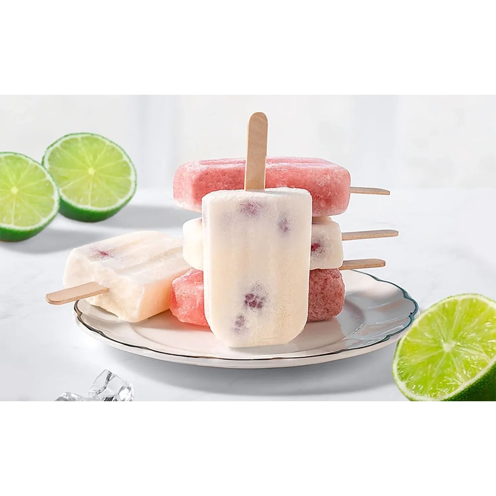Silicone Popsicle Mold With Wooden Sticks 7
