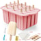 Silicone Popsicle Mold With Wooden Sticks 17