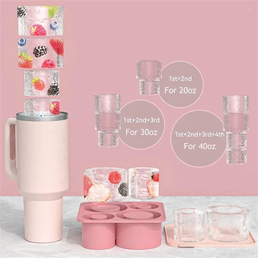 Silicone Round Ice Mold For Tumblers 1