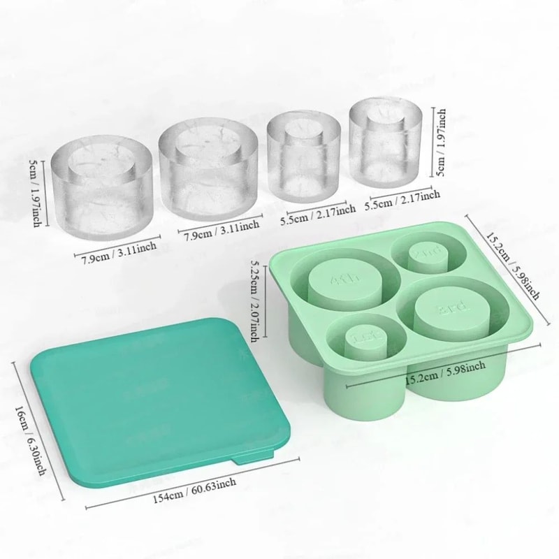 Silicone Round Ice Mold For Tumblers 3
