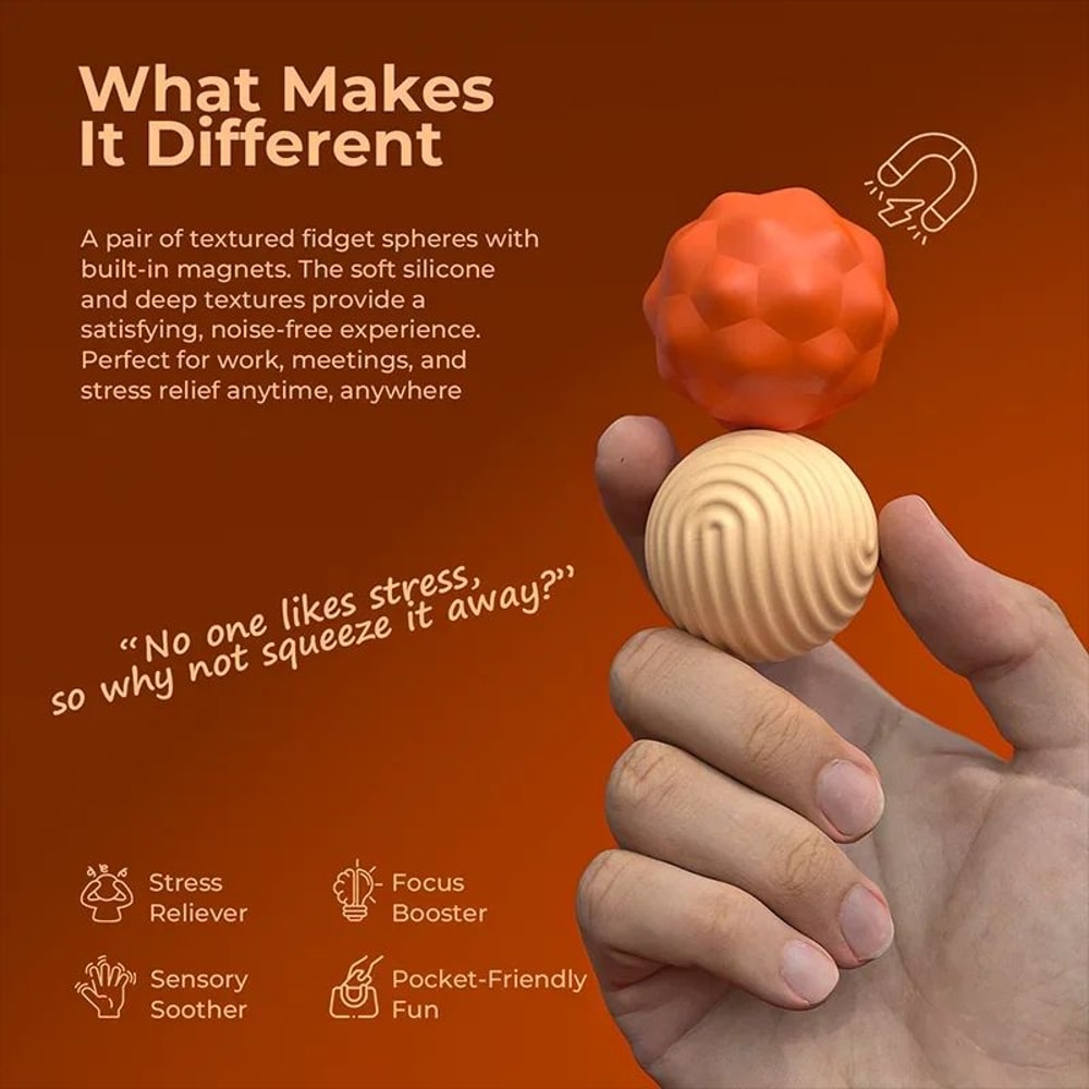 Large Magnetic Sensory Fidget Balls 1