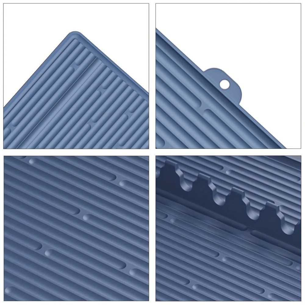 Silicone Grill Mat With Utensil Holder 3