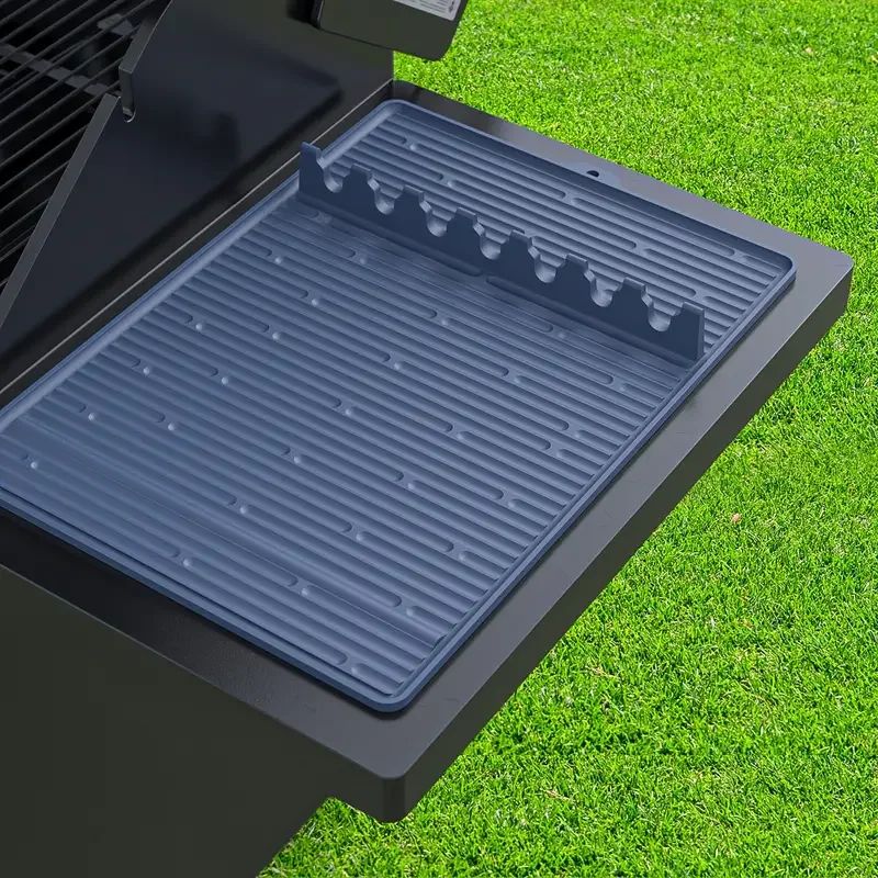 Silicone Grill Mat With Utensil Holder 7