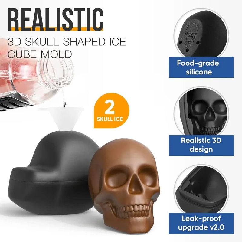 Extra Large 3D Skull Ice Tray 2