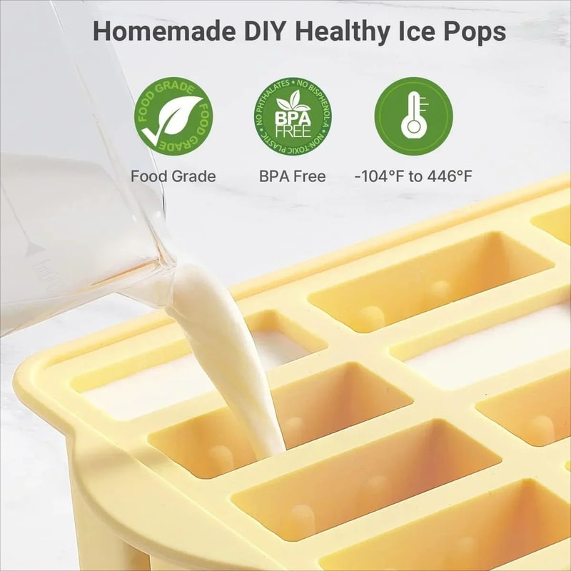 Silicone Popsicle Molds Set Of 12 3