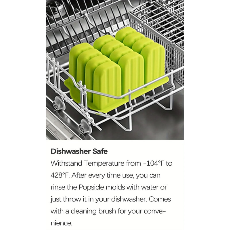 Silicone Popsicle Molds Set Of 12 6