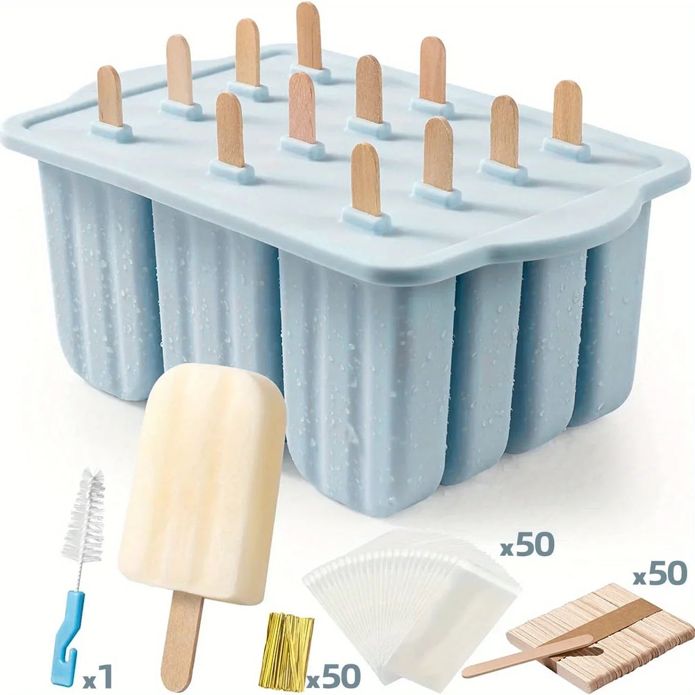 Silicone Popsicle Molds Set Of 12 15