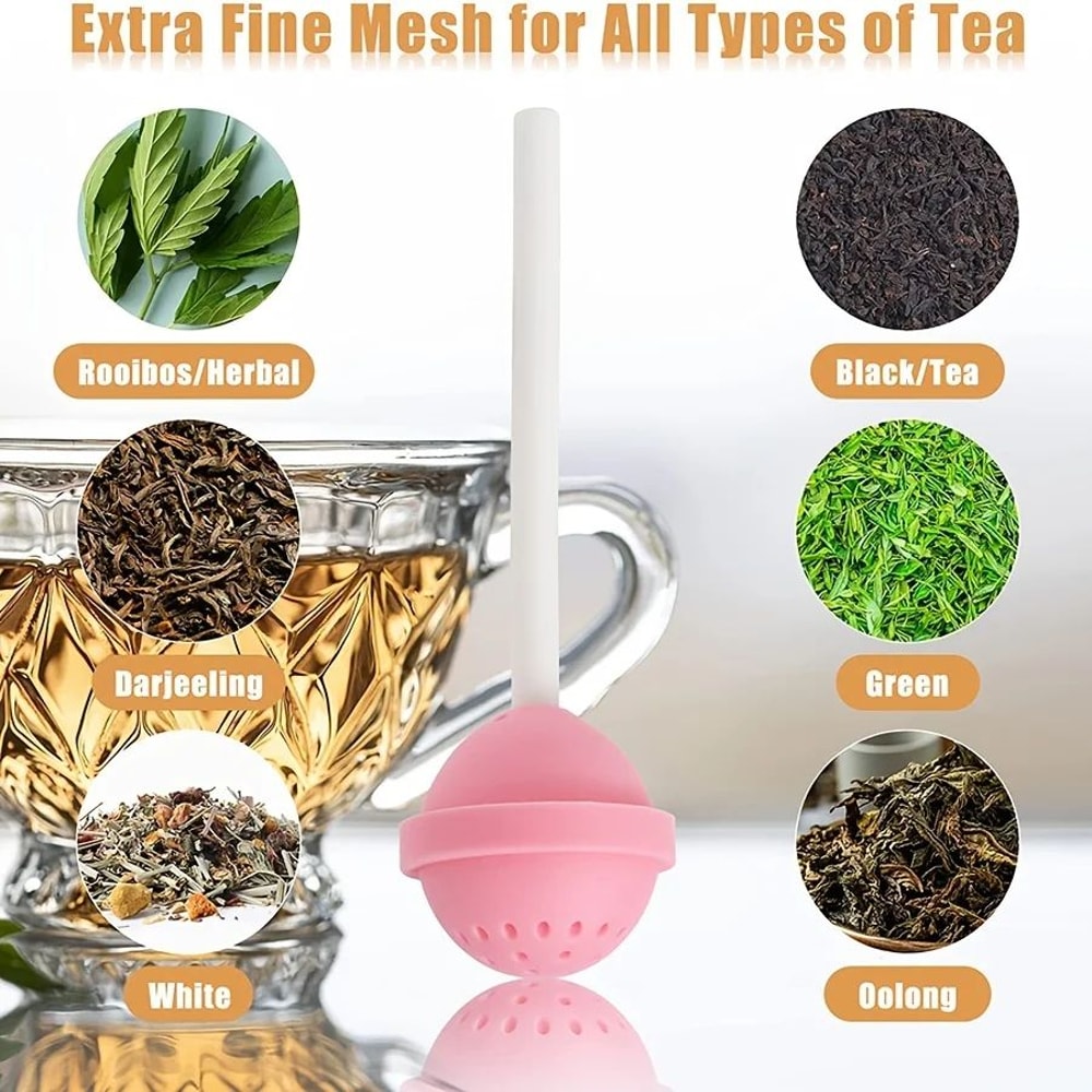 Silicone Lollipop Tea Infuser Strainer 4