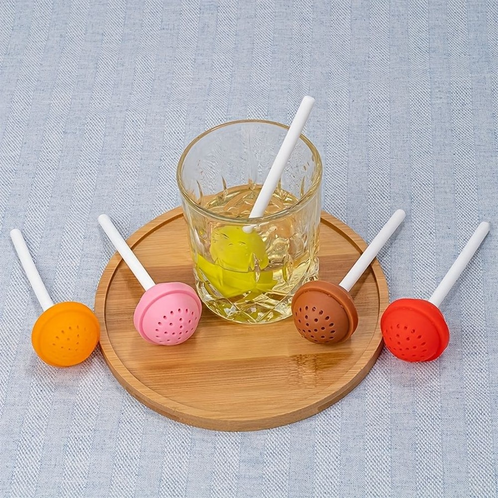 Silicone Lollipop Tea Infuser Strainer 8
