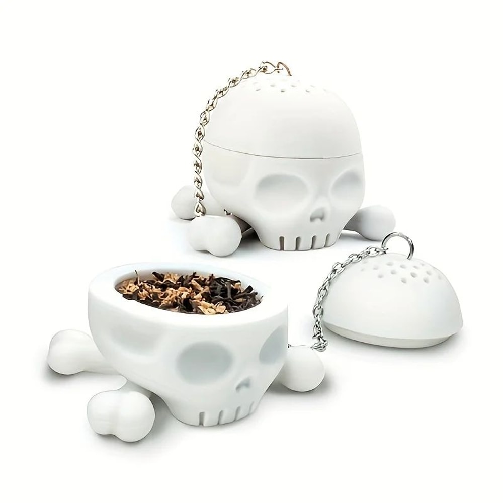 Skull Tea Infuser Silicone Filter 0