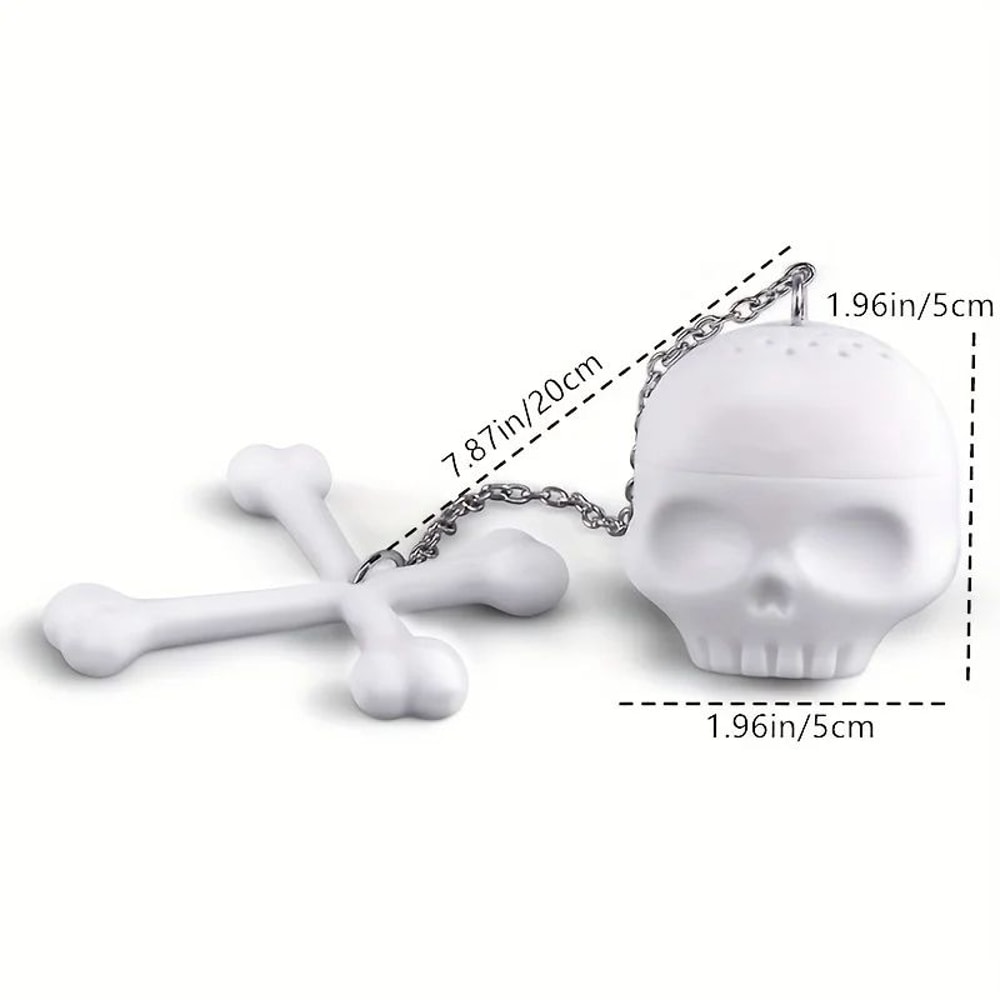 Skull Tea Infuser Silicone Filter 3