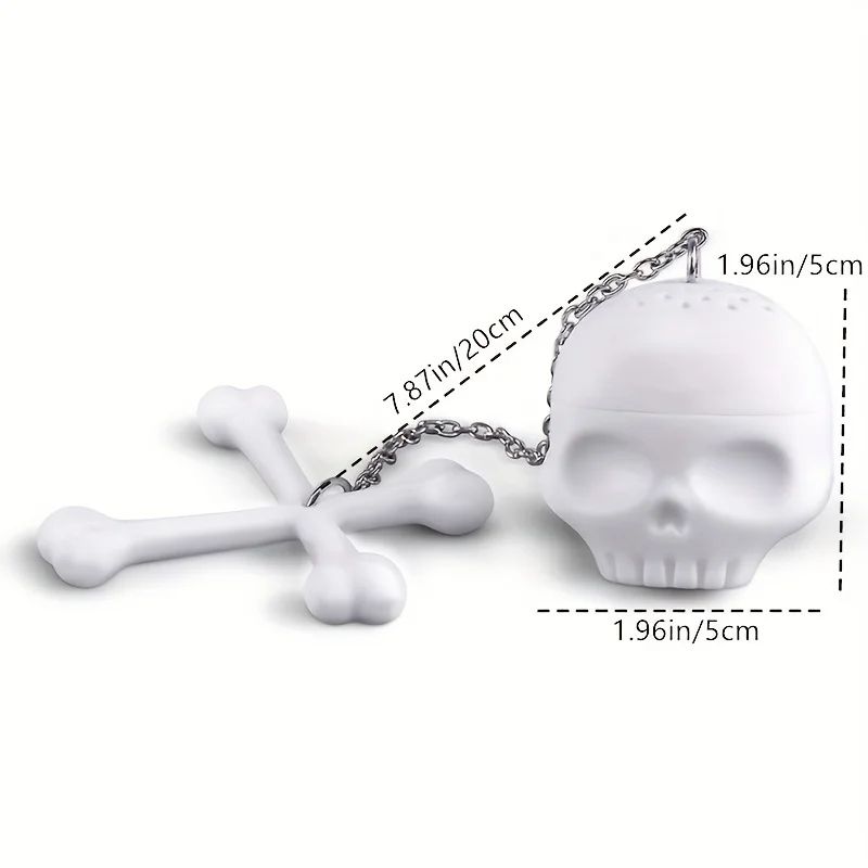 Skull Tea Infuser Silicone Filter 3