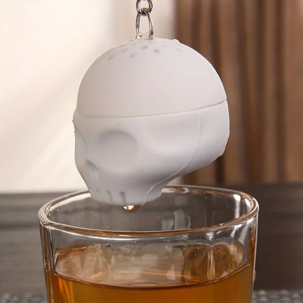 Skull Tea Infuser Silicone Filter 4