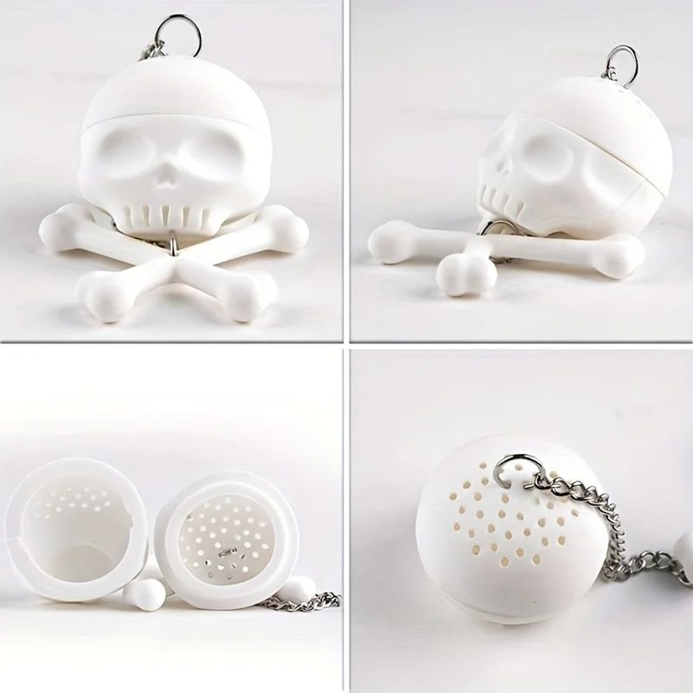 Skull Tea Infuser Silicone Filter 5