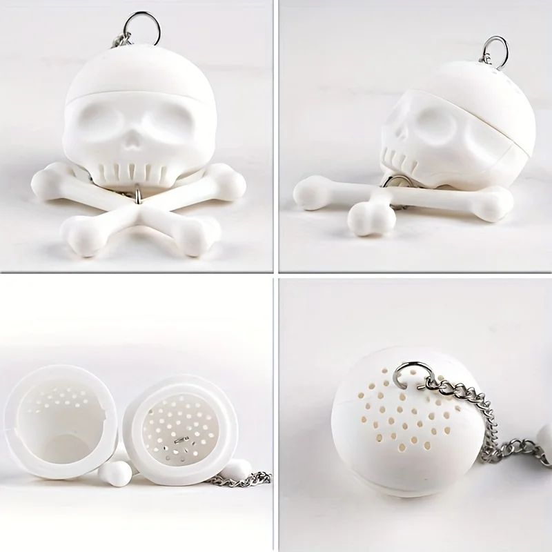 Skull Tea Infuser Silicone Filter 5