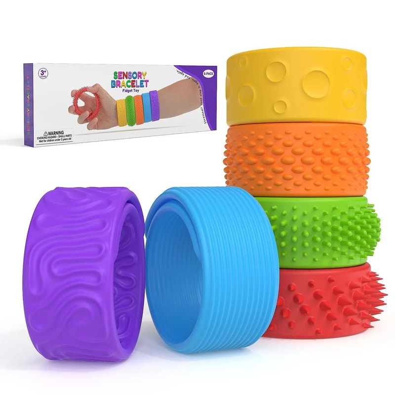Silicone Sensory Slap Bracelet Fidget Toy 7