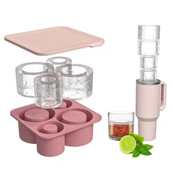 silicone hollow cylinder ice cube tray