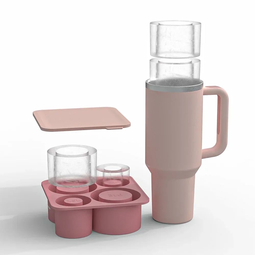 Silicone Hollow Cylinder Ice Cube Tray 7