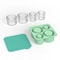 Silicone Hollow Cylinder Ice Cube Tray 14