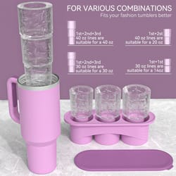 cylinder ice cube tray for tumbler cups