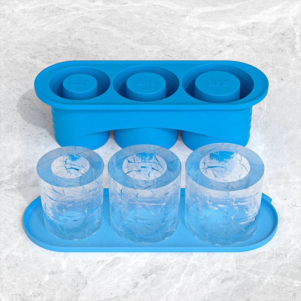 Cylinder Ice Cube Tray For Tumbler Cups 11