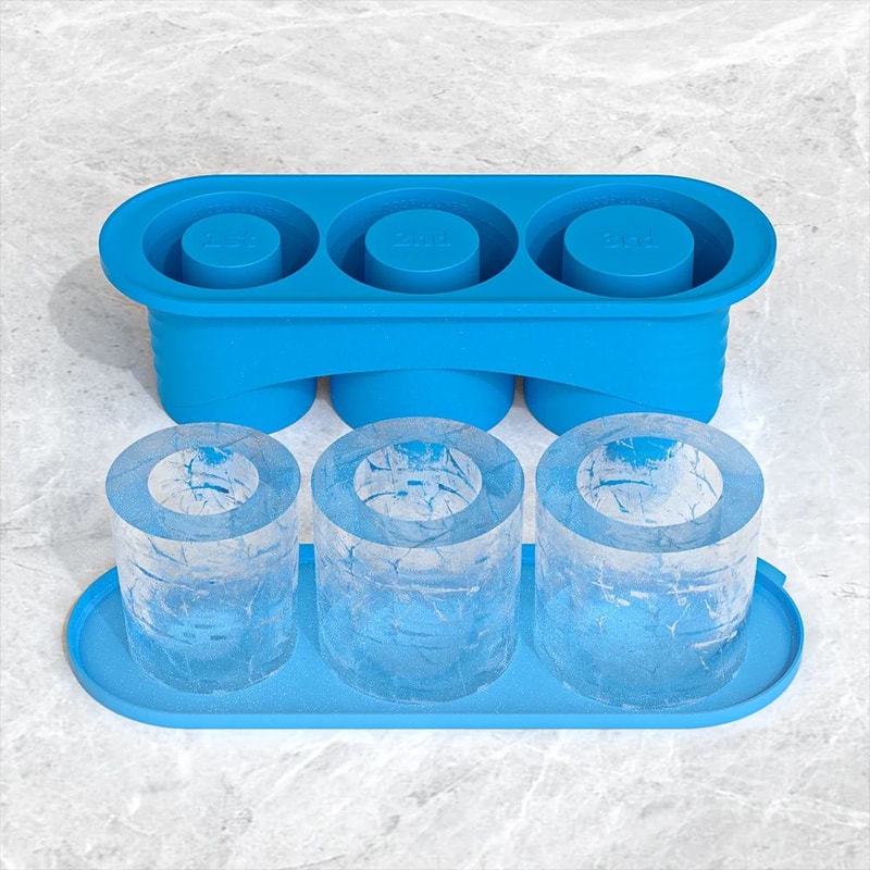 Cylinder Ice Cube Tray For Tumbler Cups 11