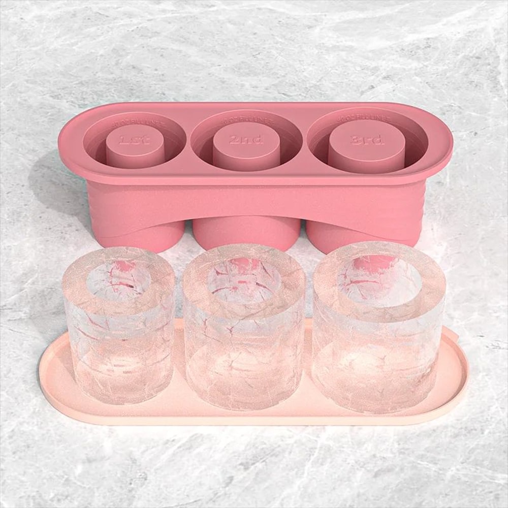 Cylinder Ice Cube Tray For Tumbler Cups 12