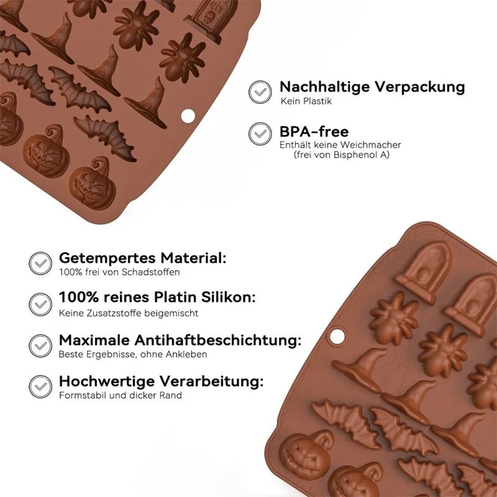 Pumpkin Skull Silicone Ice And Baking Mold 1