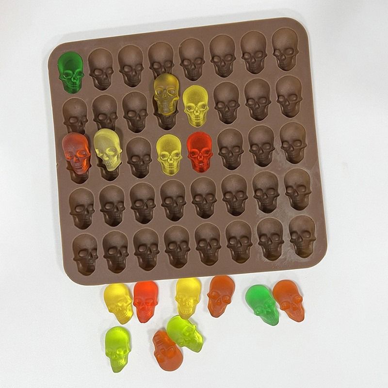 Pumpkin Skull Silicone Ice And Baking Mold 7