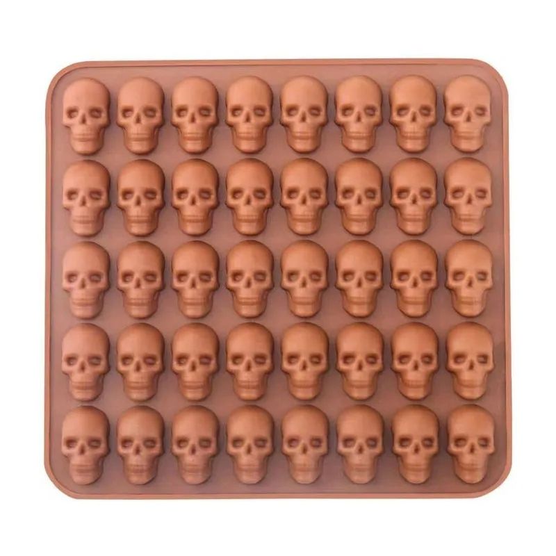 Pumpkin Skull Silicone Ice And Baking Mold 17